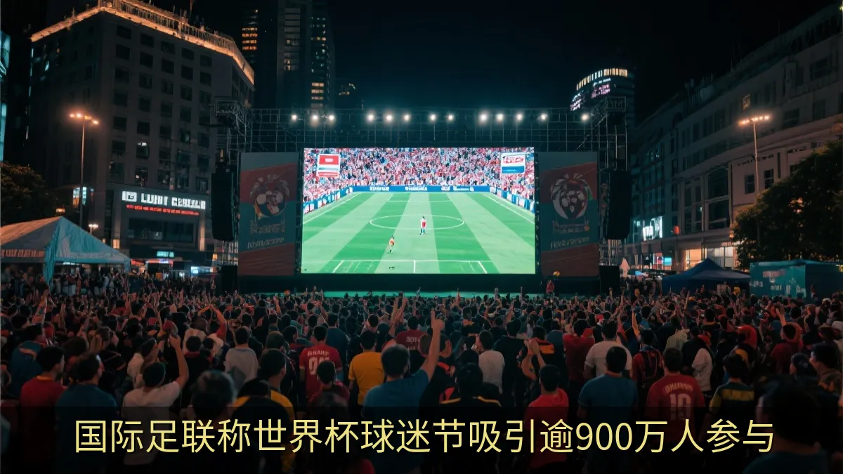 国际足联称世界杯球迷节吸引逾900万人参与